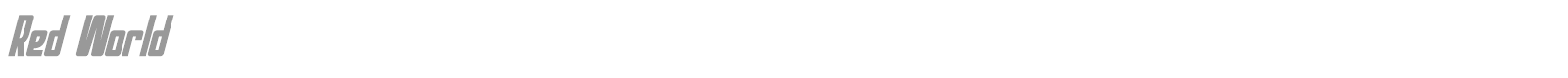 Red World font preview